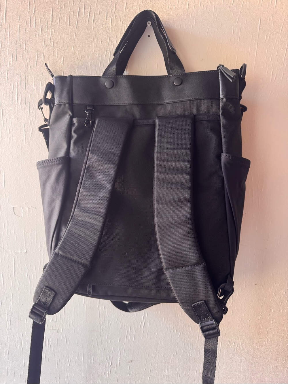 Sherpani Black & Light Gray Convertible  Tote Backpack - Picture 2 of 14